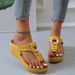 Summer Women New Open Toe Beach Shoes Flip Flops Wedges Comfortable Slippers Cute Sandals Plu Size 35~43 Chaussure Femme_vogvips.com