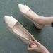 Flat Single For Women 2021 New Spring And Autumn Shallow Mouth Chunky Heel Pointed Toe Soft Sole Versatile Leather Work_vogvips.com