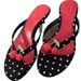Polka Dot Cherry Flip Flop Heels - Cute Strappy Sandals With Adjustable Ankle Strap, Casual & Dressy_vogvips.com
