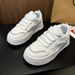 Height Breathable White For Women, Spring New Versatile Thick Sole Height Increasing Casual Shoes, Korean_vogvips.com