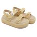 Women’s Shoes Summer New Open Toe Woven Hollow Flat Sandald Roman Shoes Trend Heightening Women's Shoes_vogvips.com