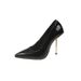 European And American 2024 New Stylish Pointed-toe Gold Thin-heeled Fashionable Plus-size Cross-border Shoes_vogvips.com