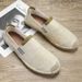 Men's Casual Linen Slip-on Breathable Canvas Men's Fisherman Shoes, Trendy Summer Old Beijing Cloth Shoes_vogvips.com
