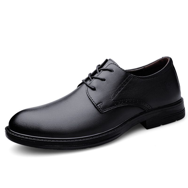 Men's Casual Leather Shoes Leather Dress Pointed Men's Shoes Shoes_vogvips.com