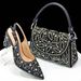 Women’s Shoes Pointed Heels & Matching Clutch Set – Pumps (Dazzling & Stable)_vogvips.com
