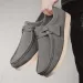 Mens Black Suede Wallabee Durable Style Casual Shoes_vogvips.com