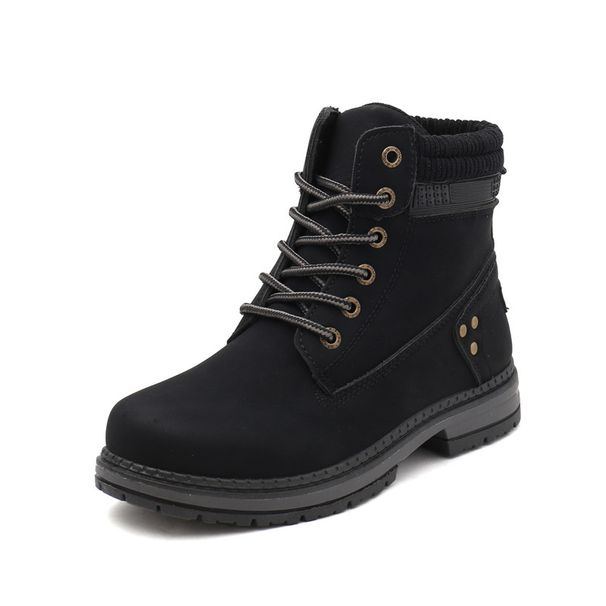 Women's Flat Ankle Boots With Slip-Resistant Sole - PU Leather Round Toe Lace-Up Boots For All Seasons (Sizes 36-42, Black/Beige/Pink/Camel)_vogvips.com