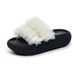 Mesh Thick-bottomed Cool Slippers Women's Casual Lace Edge Mesh Yarn Rhinestone Wearing Women's Sandals_vogvips.com