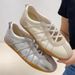 Ballet-style Women's Flat Versatile, 2026 Spring New Model, Round Toe, Lace-up, Retro Fashion Casual, Forrest Gump_vogvips.com