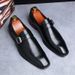 And Fashionable New British Men's Pointed Leather Shoe Cover, Foot Belt Buckle, Business Plus Size, Nightclub Cover, Buckle, Size,_vogvips.com