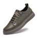 Round Head Shallow Mouth Breathable Casual Board Shoes Two-layer Cowhide Sewing Sole Wear-resistant And Durable Men's Sports Small Leather Shoes_vogvips.com