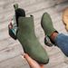 Autumn New Shoes Low Heel Martin Side Zipper Plus Size Women's Short Boots_vogvips.com