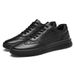 Round Head Lace-up Single Shoes Cowhide Men's Shoes Breathable Casual Board Shoes Men's Students Little White Shoes Men's Shoes_vogvips.com