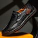 Plus-Size Trendy Driving Men's Shoes Breathable Genuine Leather Versatile Loafers Men's Business British Style Casual Le_vogvips.com