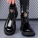 New Leather Spring Men's Shoes High-top Men's Heightening Tooling Martin Boots_vogvips.com