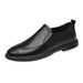 First Layer Casual Leather Shoes Foot Cover Dress Splicing Work Casual Leather Shoes Rubber Non-slip Sole_vogvips.com