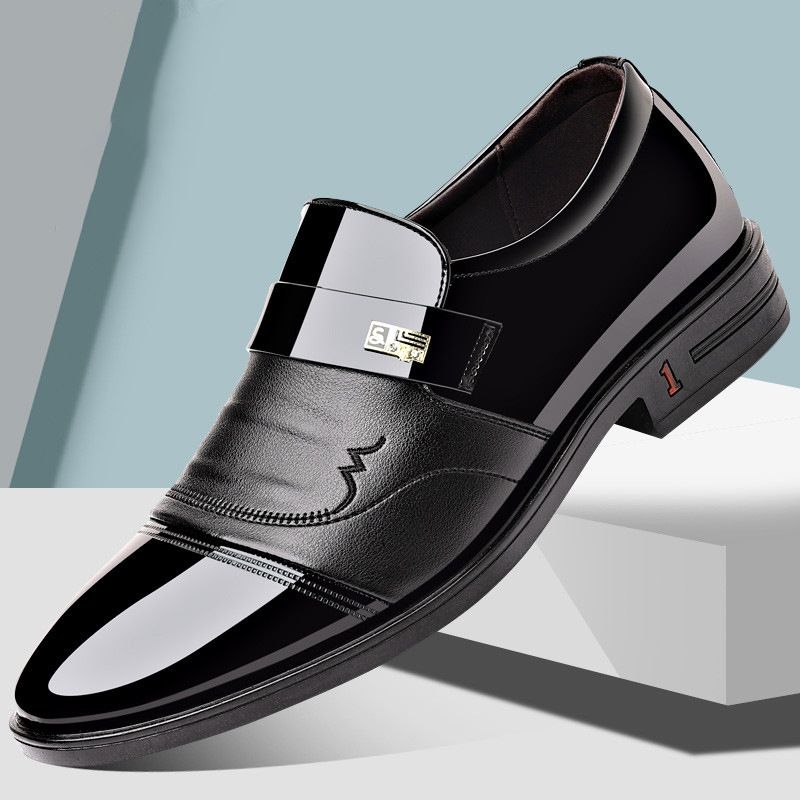2025 New Soft Sole Business Formal Leather Men's Korean Style Trendy Versatile British Wedding Shoes For Men_vogvips.com