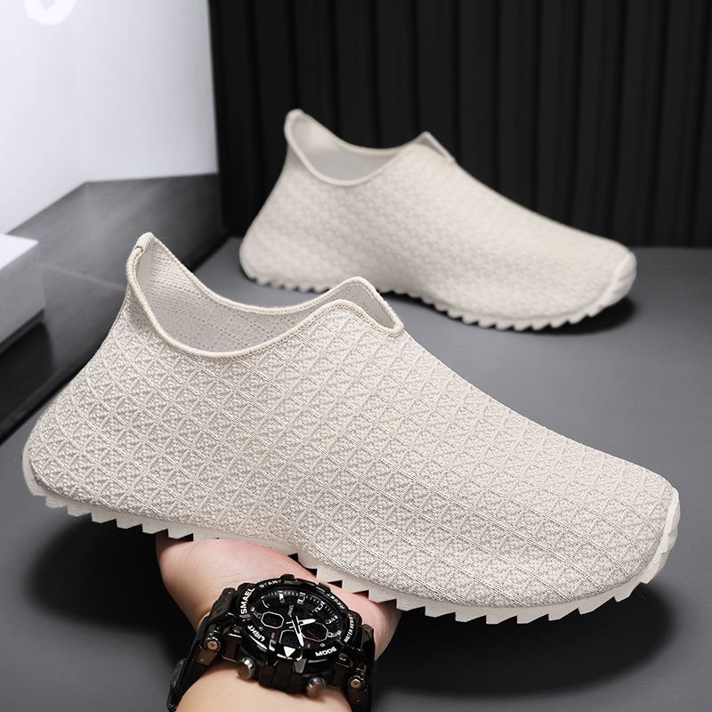 Beijiang Wolf Men's Summer New Trendy Versatile Lightweight Slip-On Lazy Shoes Breathable Thin Outdoor Wear_vogvips.com