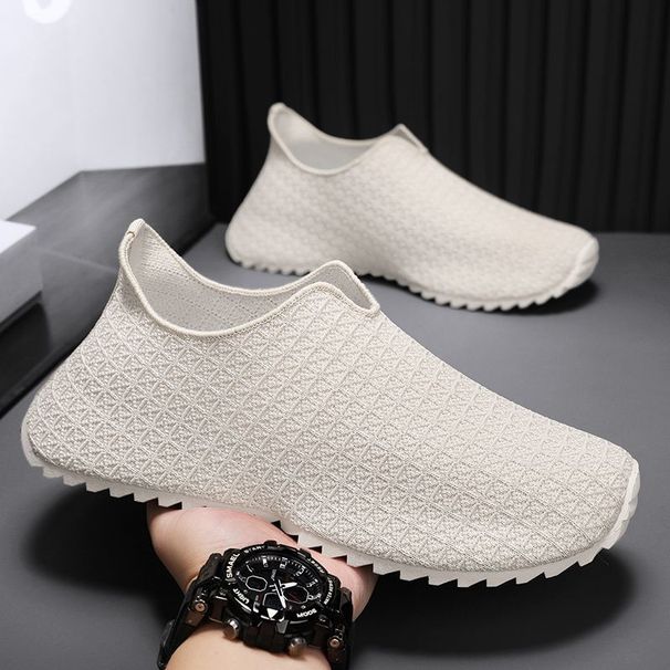 Beijiang Wolf Men's Summer New Trendy Versatile Lightweight Slip-On Lazy Shoes Breathable Thin Outdoor Wear_vogvips.com