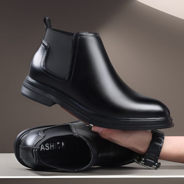 European Warm Series 2025 Autumn Winter New Business Casual Black Formal Outdoor Large Size Men's Shoes Martin Boots Trendy_vogvips.com
