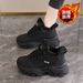 High-Top Fleece-Lined Dad Shoes For Women, Winter Thickened Warm Cotton Shoes, Thick-Soled Height-Increasing Sneakers, C_vogvips.com