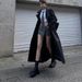 Winter Slim For Women 2025 Spring And Autumn New Square Toe Ruched Thick Sole Long Versatile Slimming Stretch Boots_vogvips.com