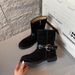 Korean Style Minimalist Retro Mid Top Boots, With A Low-key And High-end Feel, Comfortable To Wear For A Long Time Without Rubbing Your Feet_vogvips.com