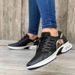 Women's Casual Sports Shoes Flying Woven Wedge Heel Round Head Lace-Up Mesh Breathable Footwear_vogvips.com