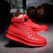 European Warm Series 2025 Sprig Me's Casual High-top Marti Korea Style British Fashio Tredy Leather Boots Versatile Studet Seakers_vogvips.com