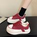 Thick Soled Niche Instagram Fashion Board Shoes For Women, Autumn New Items, Internet Famous White Height_vogvips.com