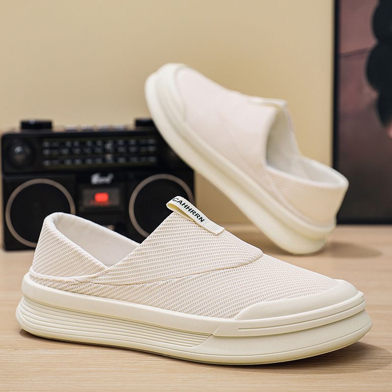 Summer New Style Men's Low Top Shoes Breathable Mesh Fashionable Casual Trendy Single Versatile Shoes_vogvips.com