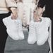 Women's Shoes Spring Large Size Women's Shoes Flying Weave Breathable Sports Shoes Casual Shoes Fashion Running Shoes Couple Shoes_vogvips.com