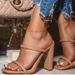 2025 Summer New European And American Plus Size Sandals Fashionable High Chunky Heels Square Toe Height-Increasing_vogvips.com
