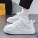 Men's Shoes, Breathable, Trendy, Autumn 2025, Versatile, Casual, New Style, Sneakers, Sports, Thick-soled, Height-increasing, Men's White Sneakers_vogvips.com