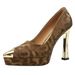 Leopard Print Comfortable Platform High Heels 2026 Spring/autumn New Sexy Metallic Pointed Toe Stiletto Shallow Pumps_vogvips.com