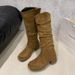 2025 New Style Ruched Slouch Heel Riding Fashionable Elegant Over-the-Knee Long Thick Sole Fashion Boots Trendy_vogvips.com