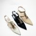 Women’s Shoes Spring And Summer Women's Shoes New Style Pointed Toe Buckle Metal Chain High Heel Mule Sandals Women's Shoes_vogvips.com
