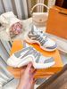 Dad Sneakers For Women Spring Summer L Family V New Versatile Thick Soled Inside Height Increasing Lace Up_vogvips.com
