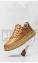 Spring Men's Shoes: Breathable, Trendy And Versatile Black Work Shoes, Lightweight Thick-soled Sports Shoes, Casual Leather Shoes_vogvips.com