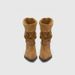 2025 Autumn Winter New Style Solid Color Pointed Toe Mid-Calf Mid-Heel Wrinkled Western Cowboy Slouch Boots_vogvips.com