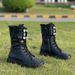 New Style Crystal Martin Women's Boots - English Style Genuine Leather With Added Insulation For Warmth. Best-selling Mid-calf Women's Boots._vogvips.com