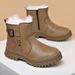 Snow Boots, Men's Warm Wool Boots, One Foot Thick And Plush Outdoor Leisure Work Warm Shoes, Labor Protection Shoes_vogvips.com