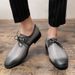 Cross-border Large Size Shoes, Sizes 38-48, Gradient Color Men's Casual Trendy Personalized Leather Shoes_vogvips.com