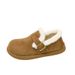 2025 Little Potato Ugly Cute Retro Flat For Women New Lazy Slip-On Fleece-Lined Warm Fluffy Cotton Shoes_vogvips.com