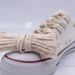 Shoelaces Warm-Toned Light Beige Flat Printed Shoelaces – Double-Sided Design For Canvas Shoes, Sneakers & Casual Footwear_vogvips.com