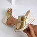 Women's Shoes Wedge Heel High Heel Thick Bottom Sandals Women Open Toe Straw Braided Rope Bottom SpotGolden Shoes_vogvips.com
