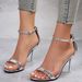 The New Fashion All Match The High Sense Fashion One Line Belt Women High Heels Sandals Women_vogvips.com