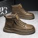 European Warm Series Sailop Martin Men's Shoes 2025 Autumn Winter New High-top Workwear British Short Boots Mid-top Sneakers_vogvips.com