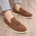 SHLIANG Plus Size Men's Shoes Retro British Style Slip-On Loafers Casual Soft Bottom Lazy Man's Shoes Breathable Round Toe Non-Leather Y0664_vogvips.com
