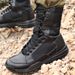Men's Brown Black Wolf Breathable Combat Boots Desert Tactical Land Boots Outdoor Hiking Shoes_vogvips.com